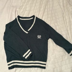 SHEIN Green tennis sweater